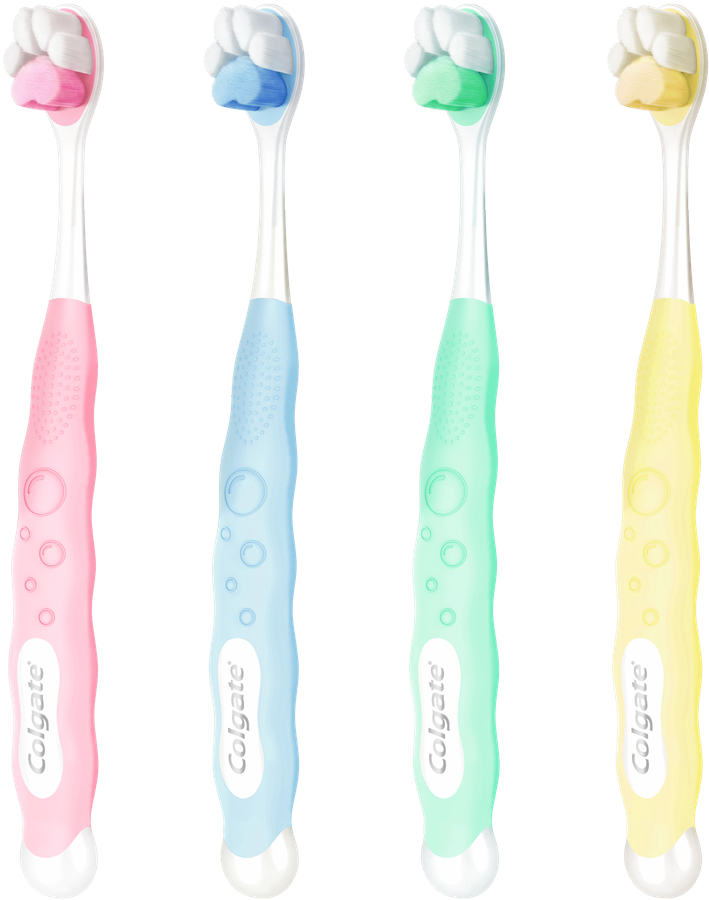 Зубная щетка детская COLGATE Пушистая Лапка супермягкая 2+, предпросмотр