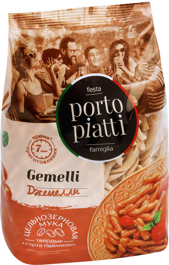 Макароны PORTO PIATTI Джемелли, 400г, предпросмотр