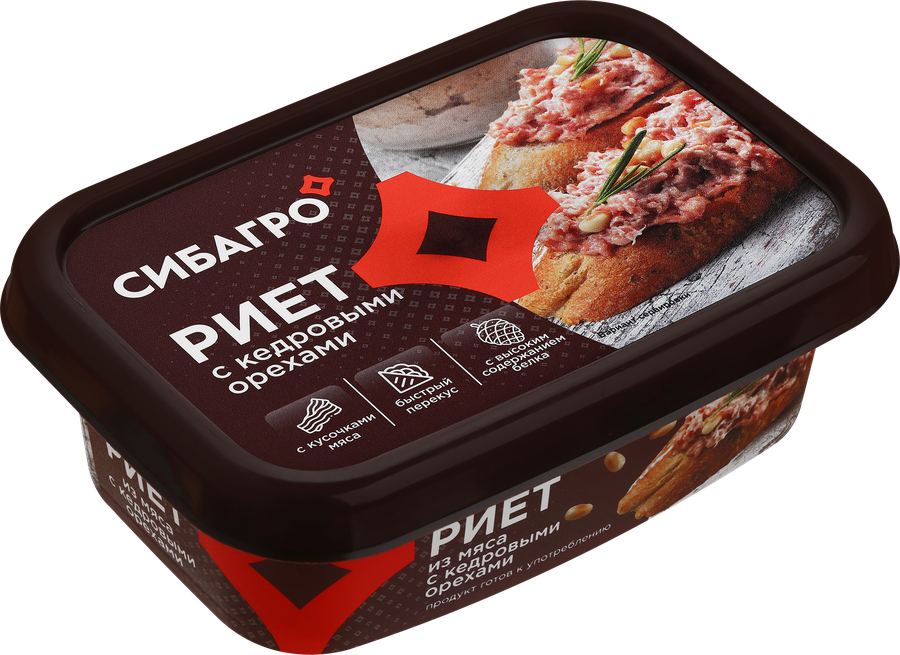 Риет СИБАГРО с кедровыми орехами, 150г, превью
