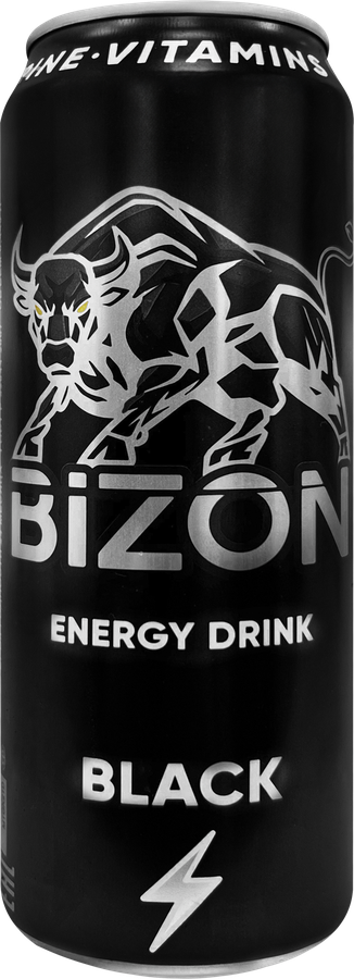 Напиток энергетический BIZON Black/Черный тонизирующий газированный, 0.449л, превью
