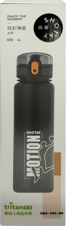 Бутылка для воды SHOTAY пластиковая, Арт. ST-7590, 650мл, превью