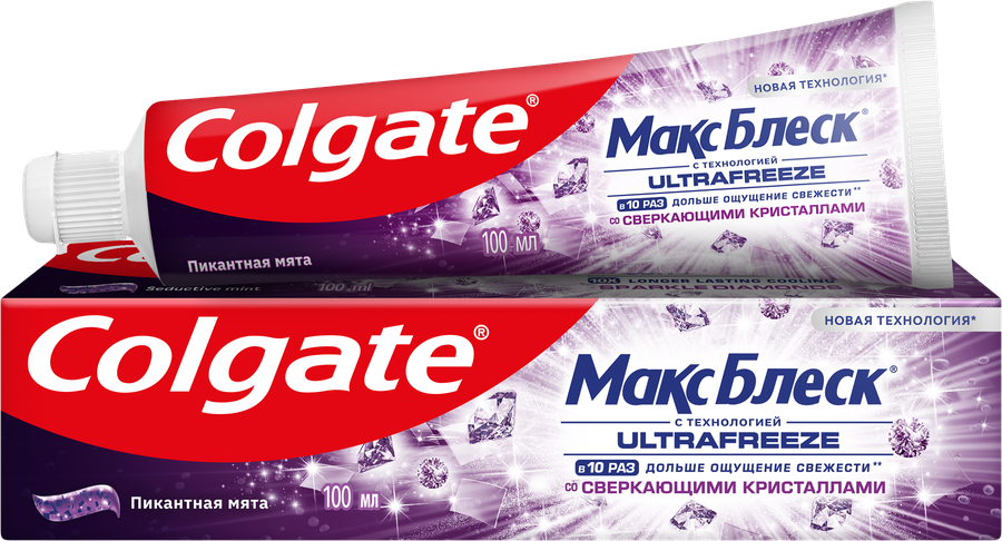 Зубная паста COLGATE Макс Блеск Пикантная мята, 100мл, превью