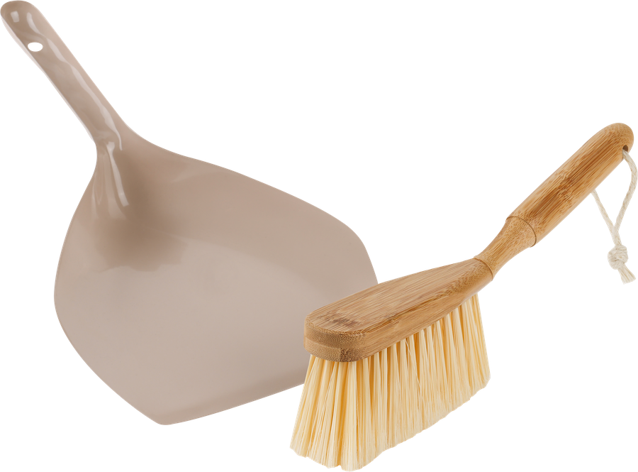 Набор для уборки HOMECLUB Wood, совок со сметкой, бамбук, металл, Арт. B9010A, предпросмотр