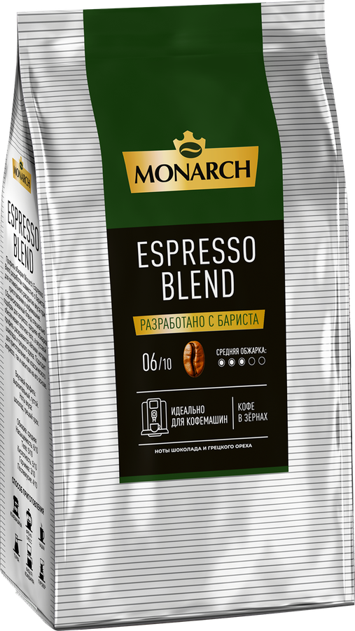 Кофе зерновой MONARCH Espresso Blend, 1000г, превью