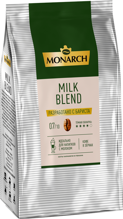 Кофе зерновой MONARCH Milk Blend, 1000г, превью
