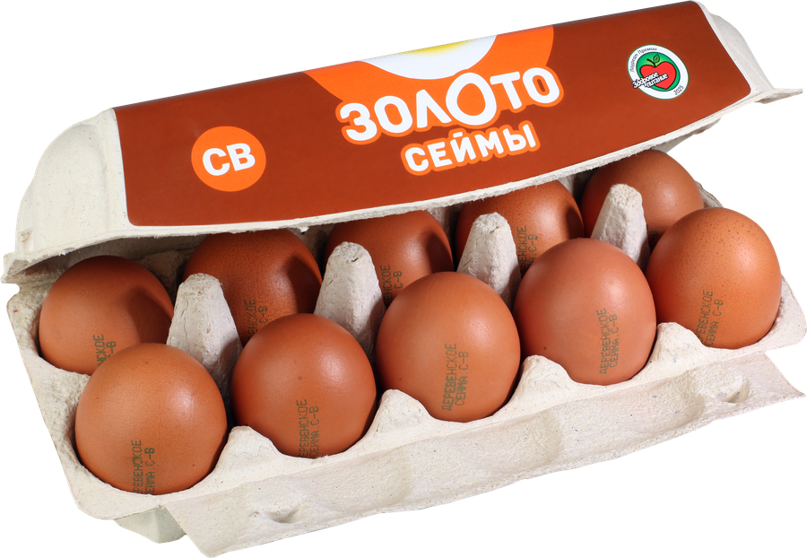 Яйцо куриное СЕЙМОВСКОЕ Деревенское СВ, 10шт, превью