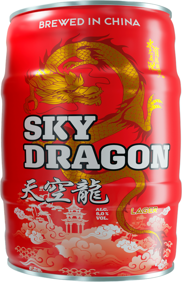 Пиво светлое SKY DRAGON фильтрованное пастеризованное 5%, 5л, предпросмотр