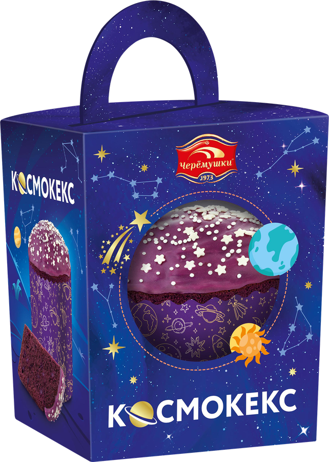 Кекс ЧЕРЕМУШКИ Космокекс праздничный, 300г, превью
