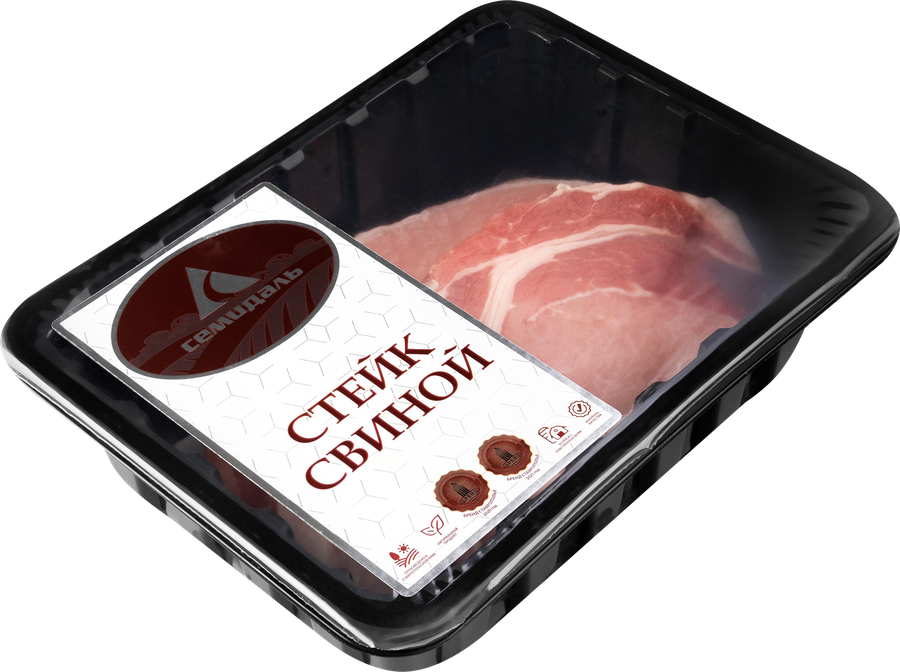Стейк из свинины СЕМИДАЛЬ, 400г, превью