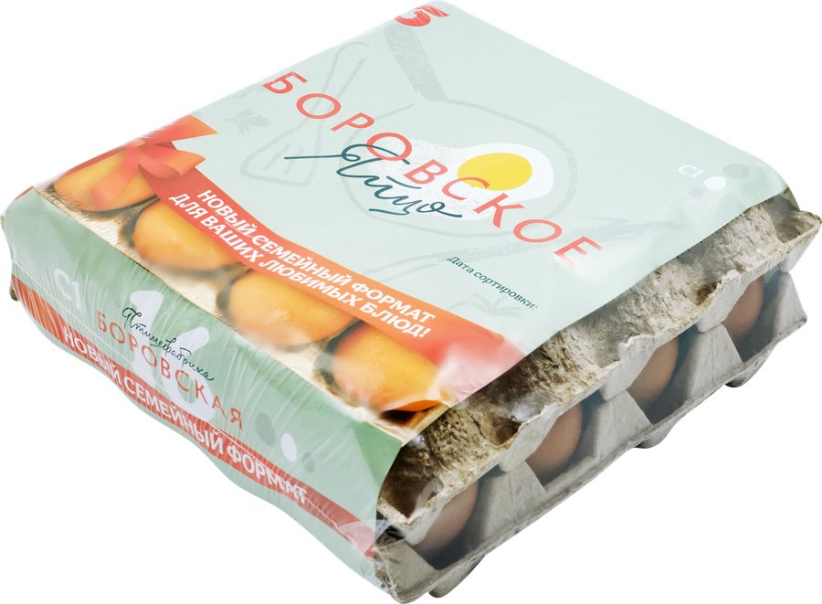 Яйцо куриное БОРОВСКОЕ С1, 16шт, предпросмотр