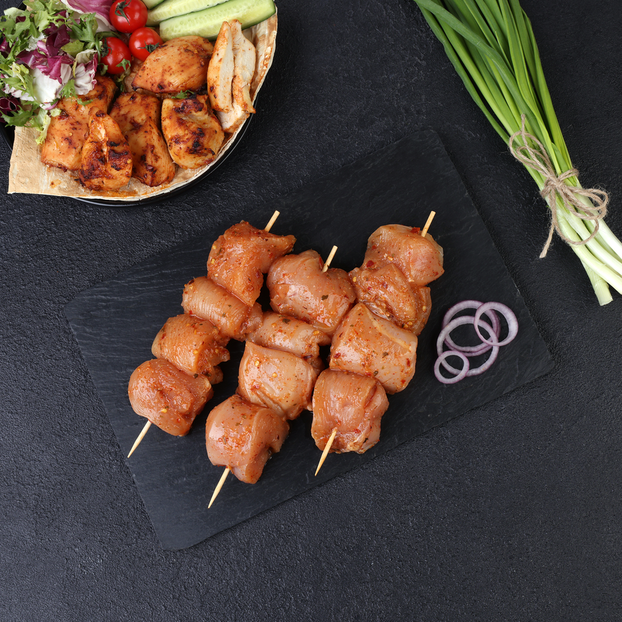 Шашлык из филе куриной грудки ЛЕНТА FRESH в тайском маринаде гай янг, превью