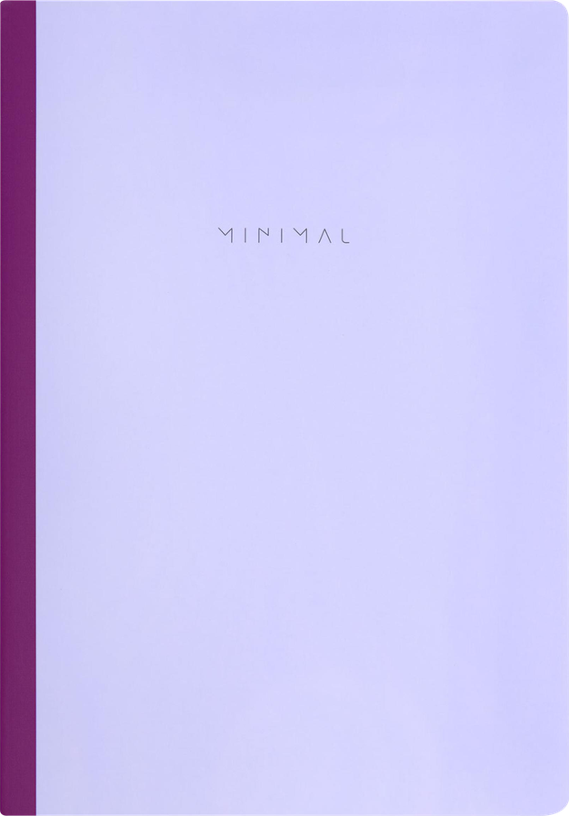 Тетрадь BRAUBERG Minimal Pastel А4, 96 листов, на сшивке с корешком, в клетку, предпросмотр