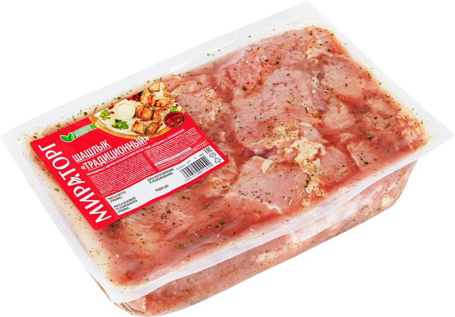 Шашлык из свинины МИРАТОРГ Традиционный, весовой, предпросмотр