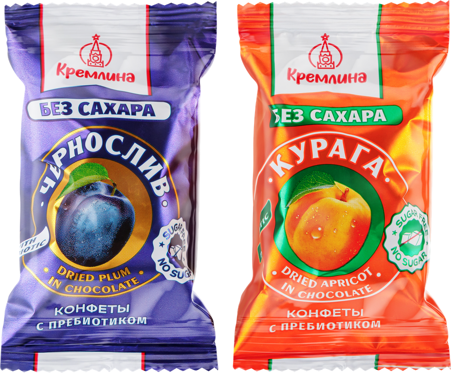 Конфеты КРЕМЛИНА Ассорти Фит из сухофруктов, без сахара, глазированные, весовые, предпросмотр