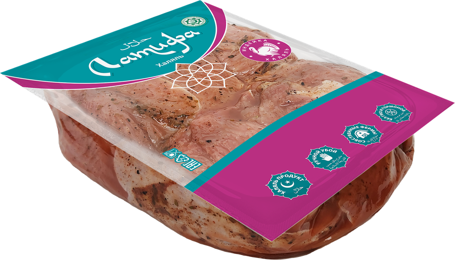 Шашлык из мяса индеек ЛАТИФА По-кавказски в маринаде, Халяль, 800г, предпросмотр