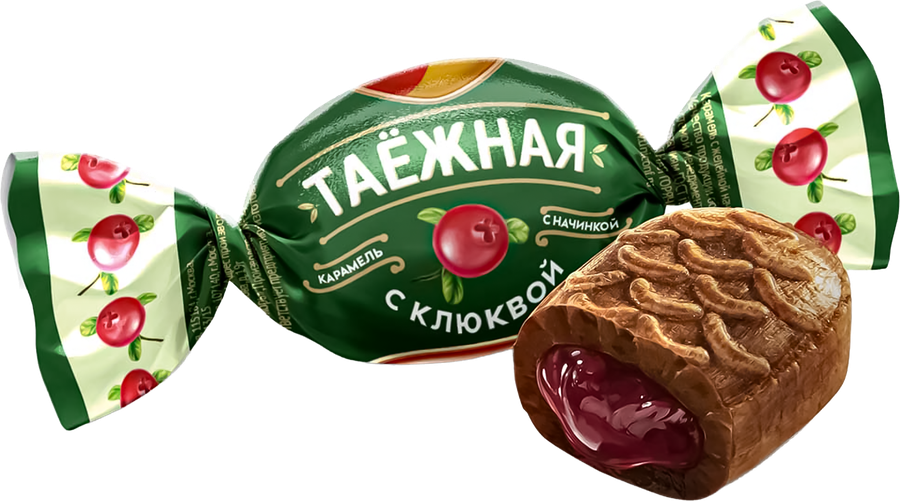 Карамель РОТ ФРОНТ Таежная с клюквой, 150г, превью