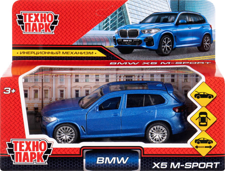 Машинка ТЕХНОПАРК BMW X5 M-Sport, металл, 12см, Арт. 407218, предпросмотр