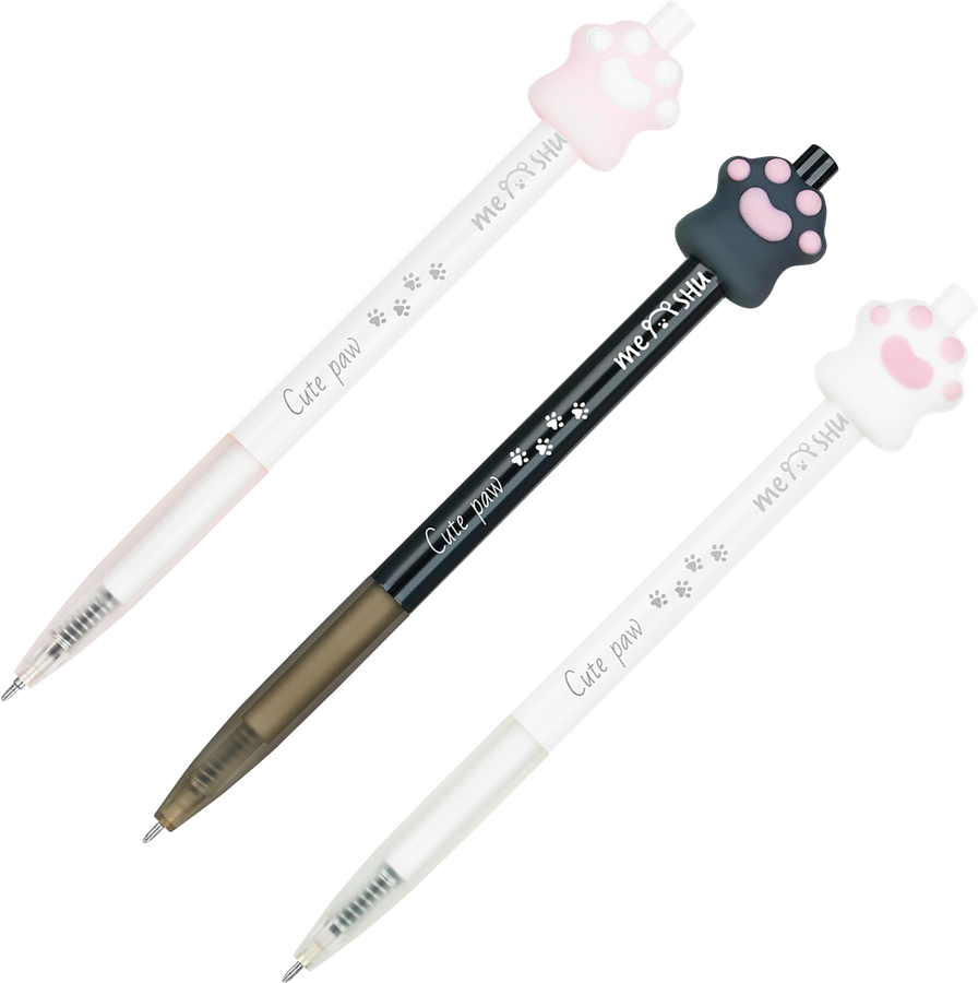 Ручка шариковая MESHU Nice paw, автоматическая, превью