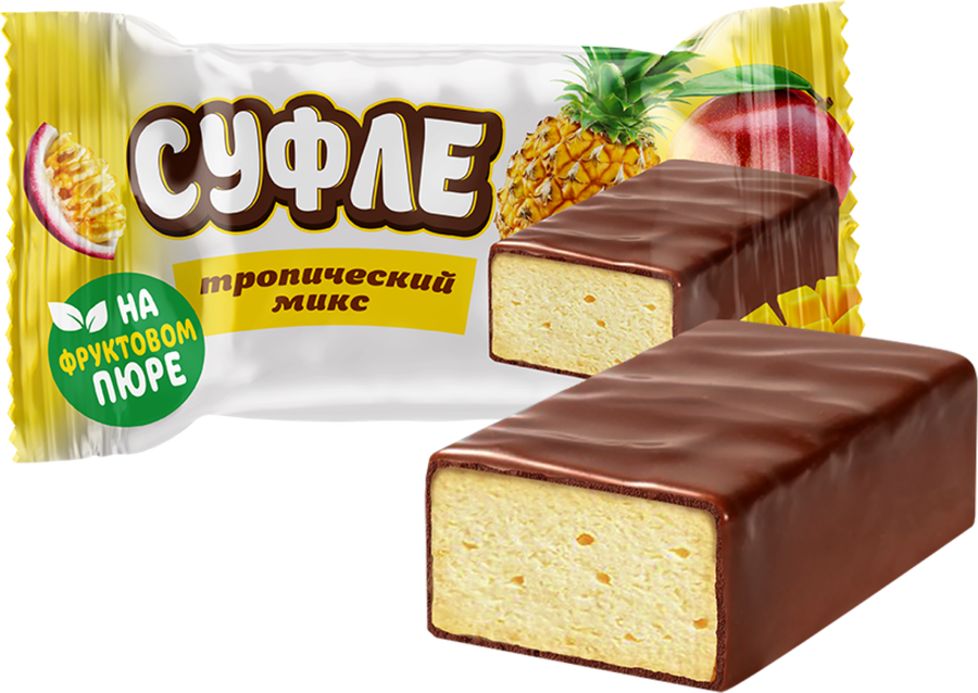 Суфле НЕВСКИЙ КОНДИТЕР Малиновое парфе и тропический микс, весовое, превью