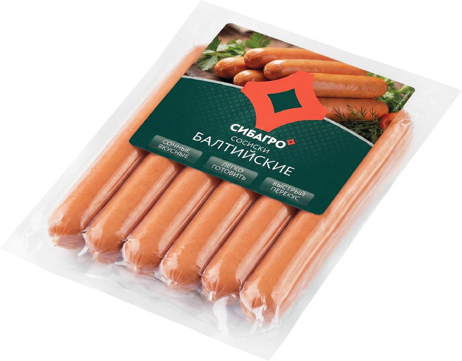Сосиски СИБАГРО Балтийские, 250г, предпросмотр