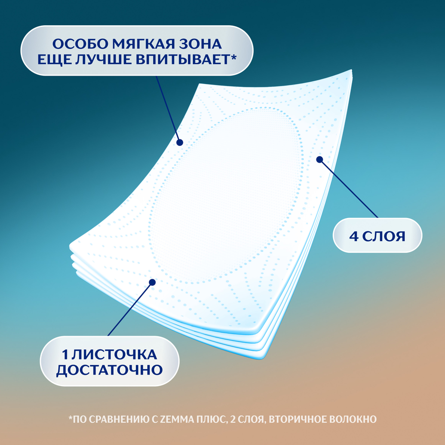 Бумага туалетная ZEMMA Only1 без аромата 4 слоя, 8шт, превью