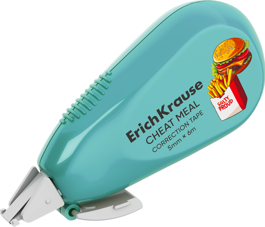 Лента корректирующая ERICHKRAUSE Легкий штрих Культ еды, с крышкой, в ассортименте, 5мм, 6м, превью