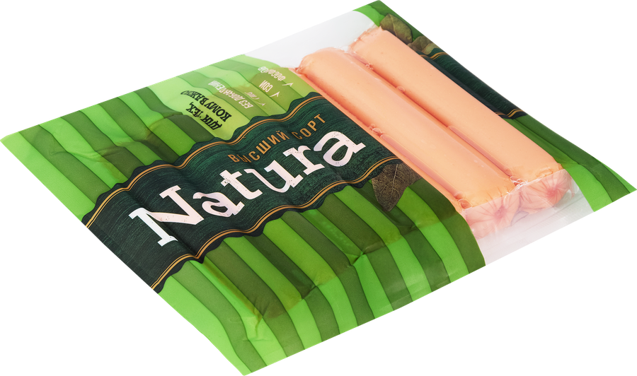 Сосиски NATURA Классические, высший сорт, 320г, предпросмотр