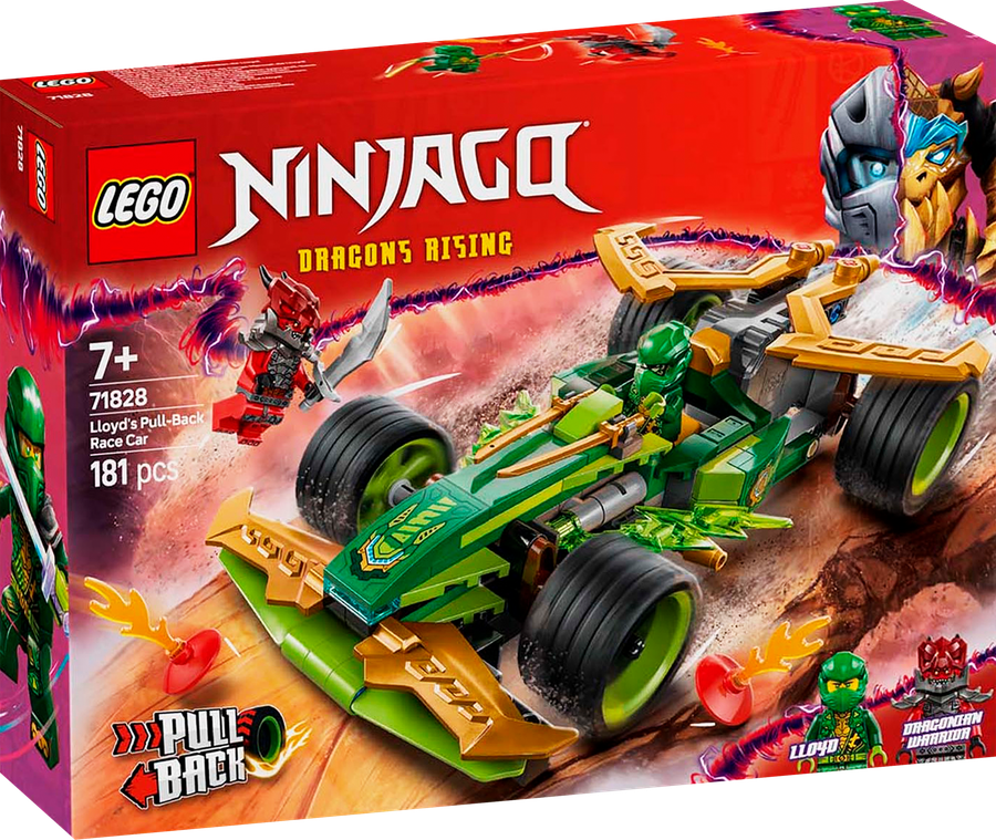 Конструктор LEGO Ninjago Гоночный автомобиль Ллойда, с откатным механизмом, Арт. 71828, превью