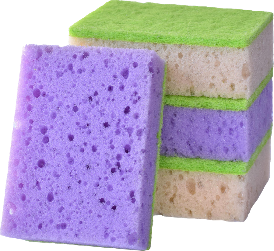 Губки для мытья посуды MASTER FRESH цветные, 10шт, превью