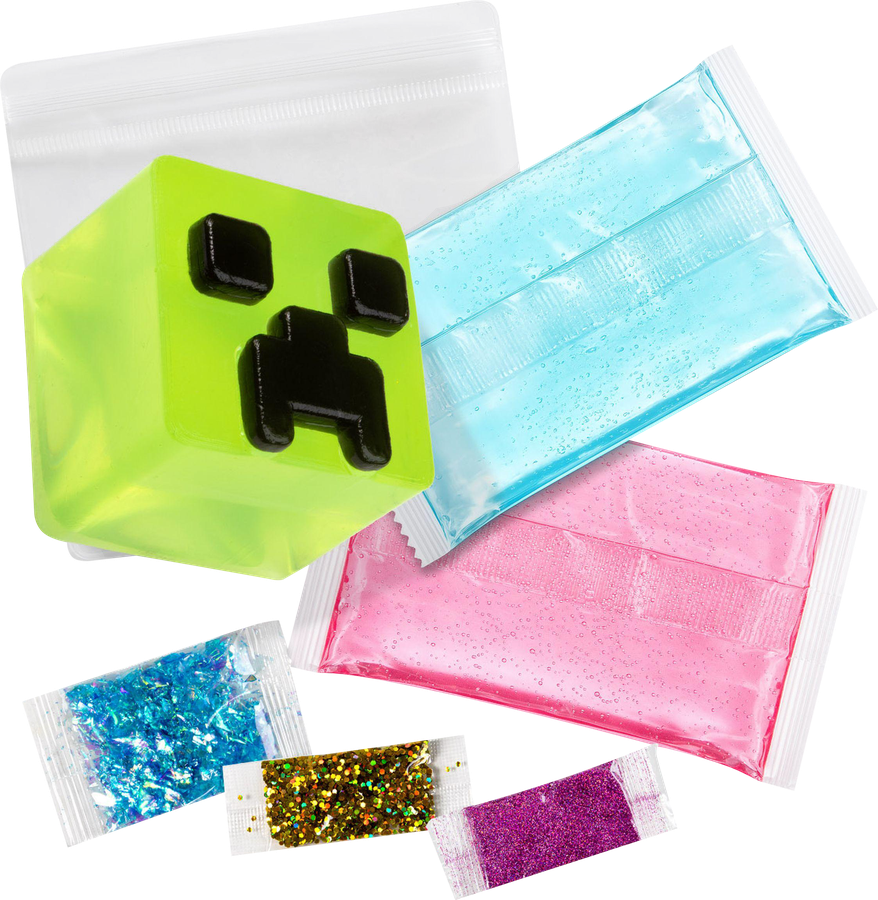 Набор игровой SLIME Майнкрафт со сквишем, слаймами и декоративными посыпками, Арт. SLM488, предпросмотр