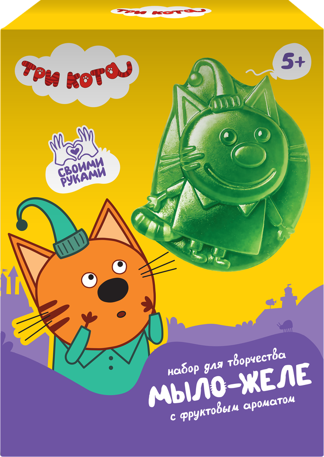Набор для творчества ФАНТАЗЕР Мыло-желе Три кота, Арт. 405168-405170, предпросмотр