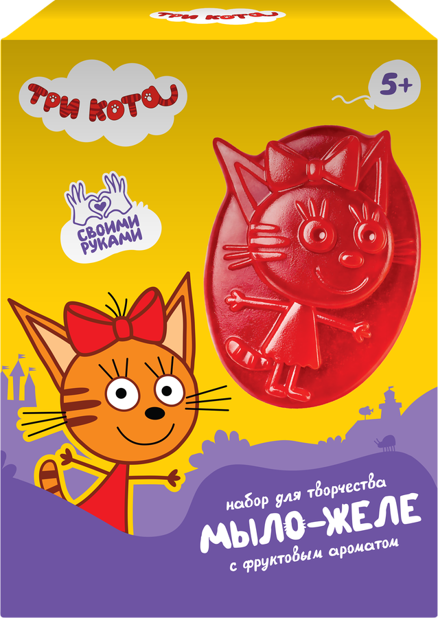 Набор для творчества ФАНТАЗЕР Мыло-желе Три кота, Арт. 405168-405170, превью