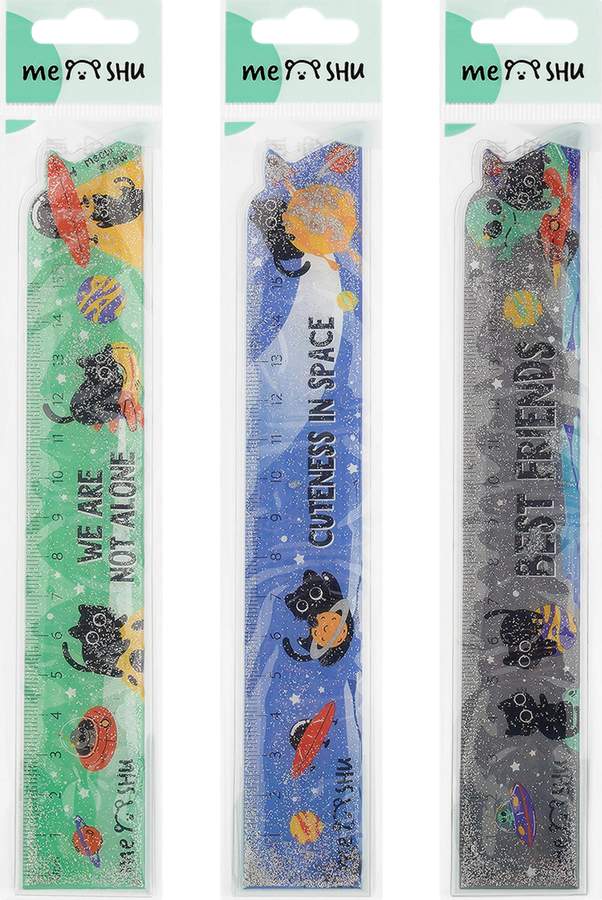 Линейка MESHU Space Cat, 15см, превью