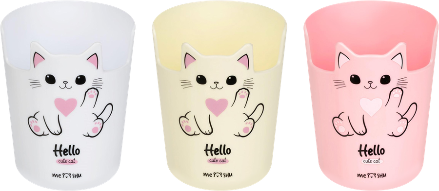 Подставка-стакан MESHU Meow, пластиковая, предпросмотр