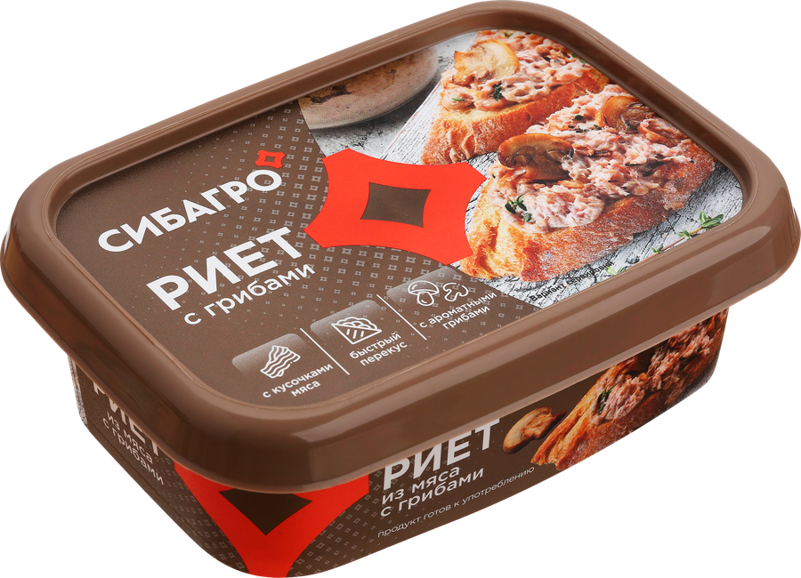 Риет СИБАГРО с грибами, 150г, превью