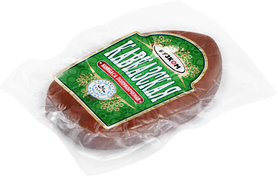 Колбаса полукопченая РУЗКОМ Кавказская, 350г, превью