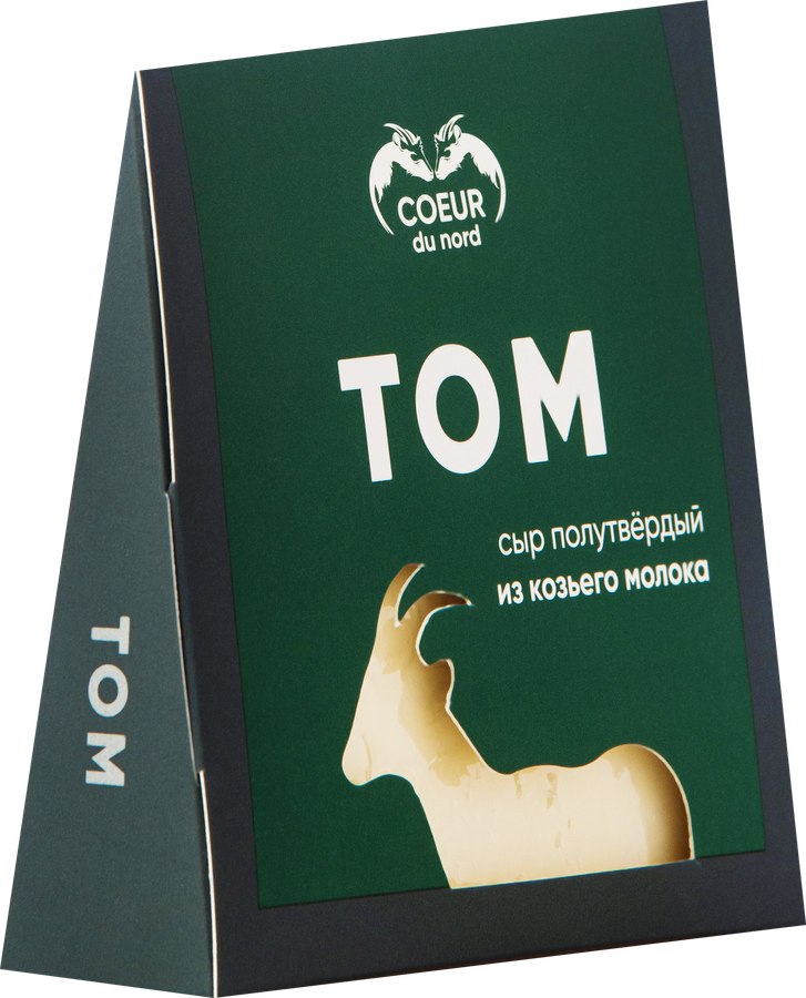 Сыр COEUR DU NORD Том из козьего молока 45%, 150г, предпросмотр