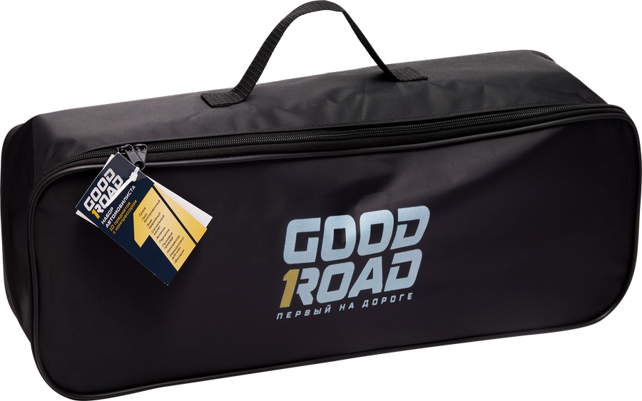 Набор автомобилиста GOOD ROAD с компрессором, 10 предметов, превью