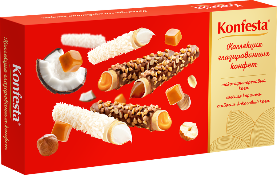 Конфеты КОНФЕСТА Ассорти с классическими вкусами, 150г, предпросмотр