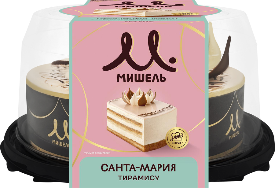 Торт МИШЕЛЬ Санта-Мария тирамису, 950г, предпросмотр