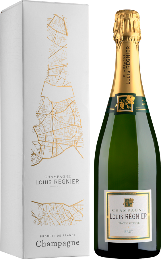 Вино игристое LOUIS REGNIER Champagne Grande Reserve выдержанное белое брют, п/у, 0.75л, превью