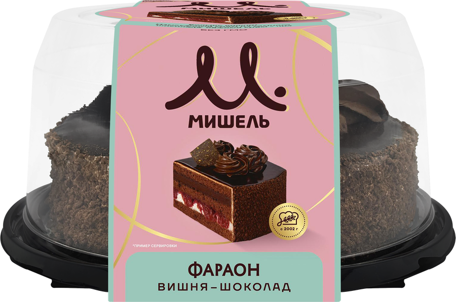 Торт МИШЕЛЬ Фараон, нежный крем-чиз, 850г, предпросмотр