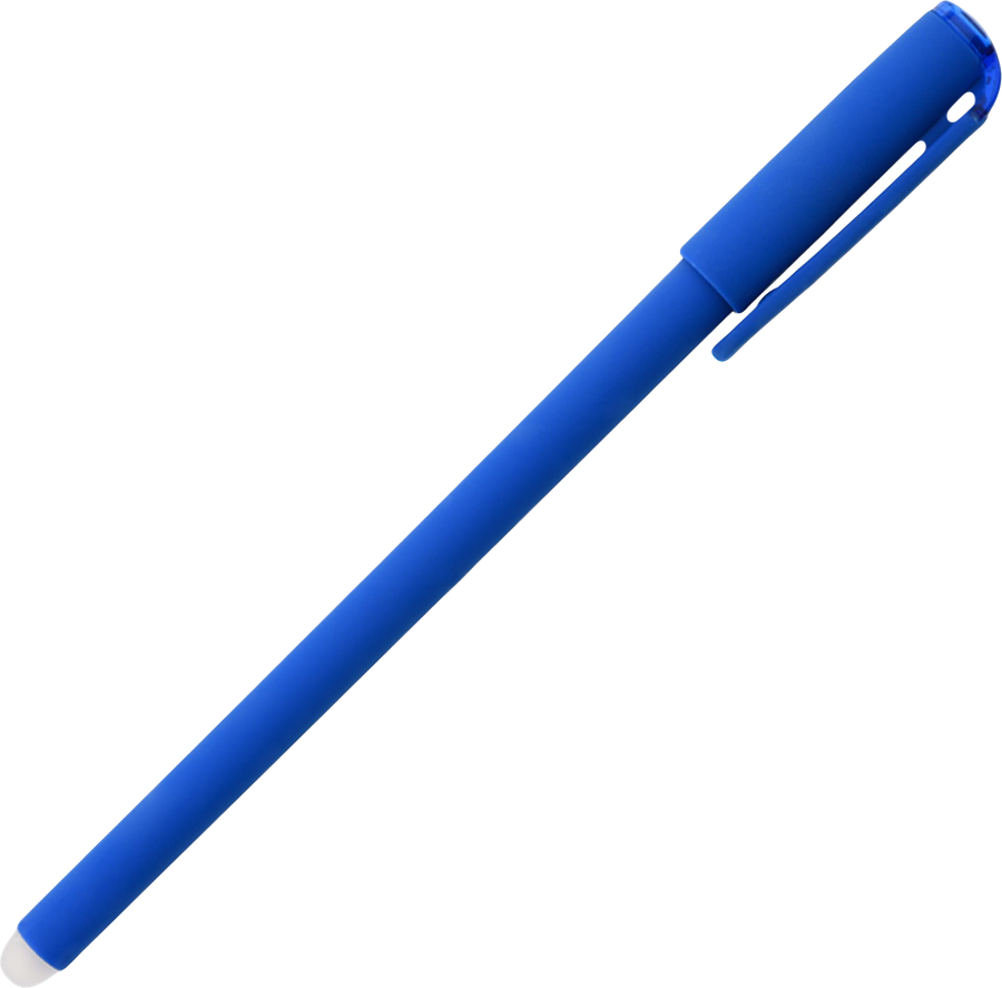 Ручка гелевая LOREX LX-Base.Bright Slim Soft стираемая 0,5мм, синий, предпросмотр