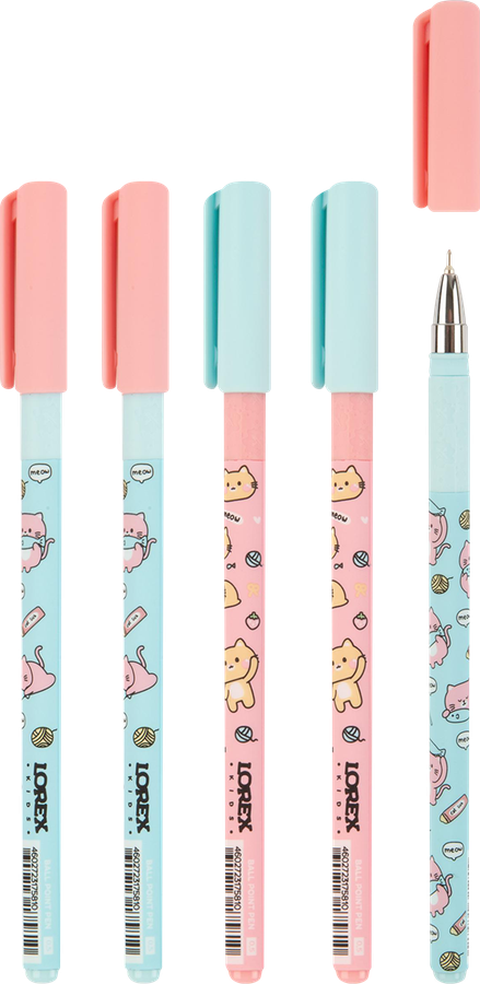 Ручка шариковая LOREX PASTEL/CAT 0,5 мм ultra-soft touch, предпросмотр