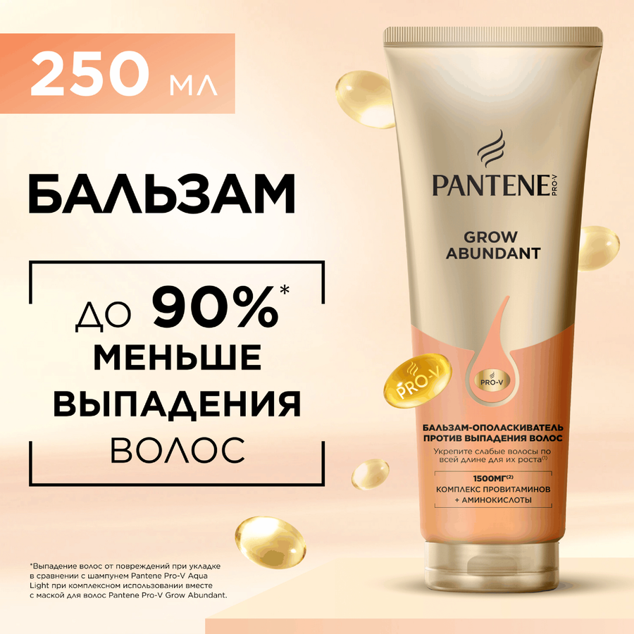 Бальзам-ополаскиватель PANTENE ProV Grow Abundant, 250мл, предпросмотр