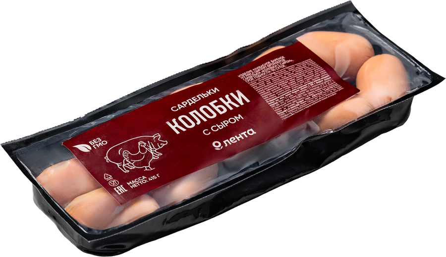 Сардельки ЛЕНТА Колобки, 415г, предпросмотр