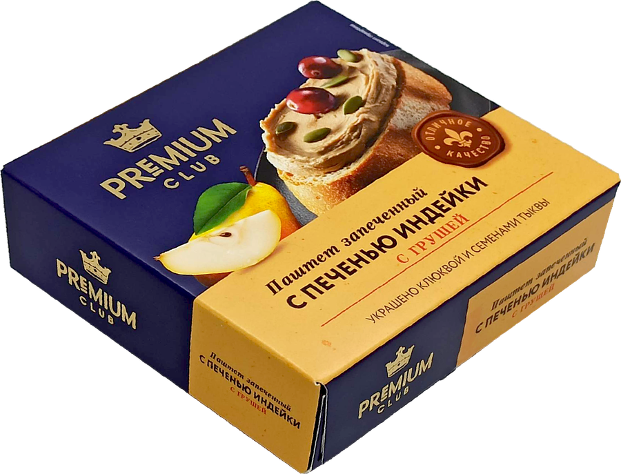 Паштет PREMIUM CLUB с печенью индейки и грушей, 160г, предпросмотр