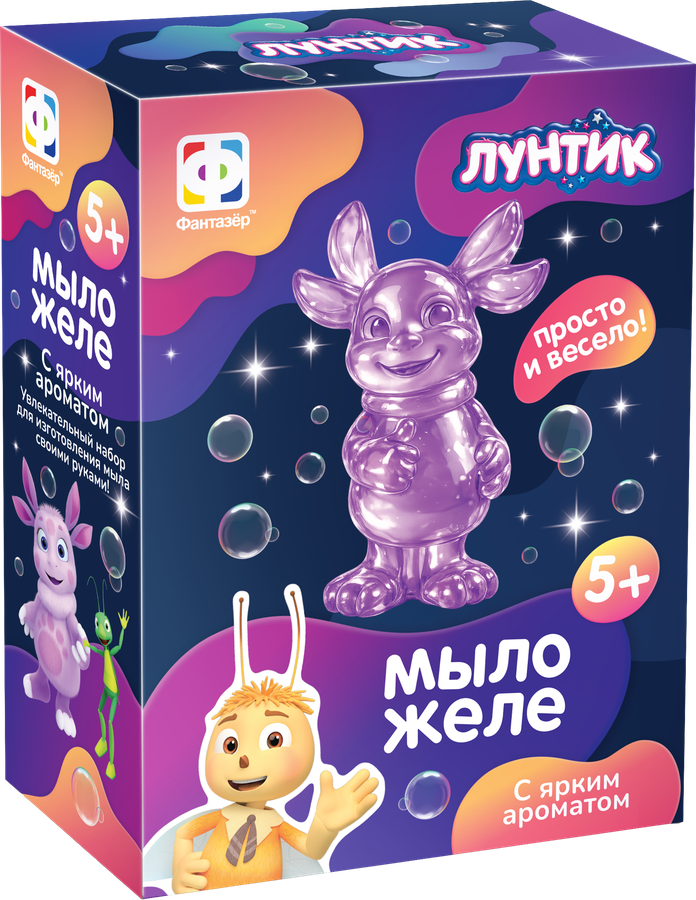 Набор для творчества ФАНТАЗЕР Мыло-желе, Лунтик и его друзья, Арт. 501041-501046, превью