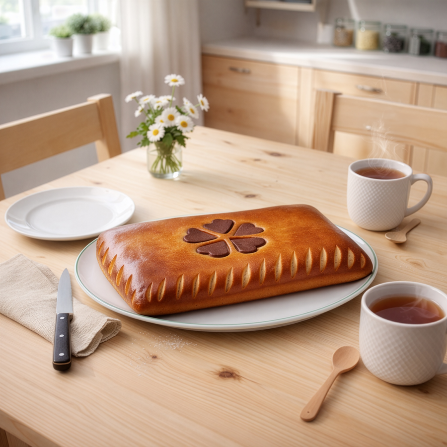 Пирог с капустой и яйцом, 450г, предпросмотр