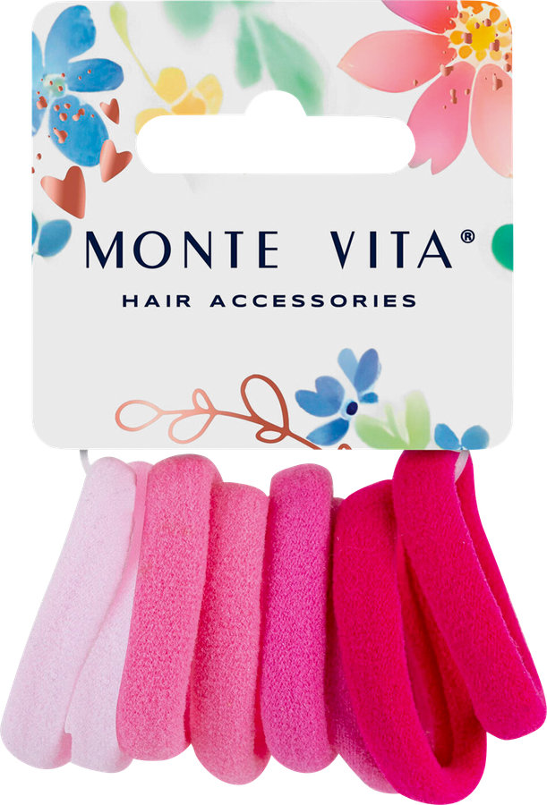Набор резинок для волос MONTE VITA мягкие, средние, 8шт, превью